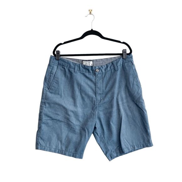 Billabong Mens Flat Front Shorts Casual Mid Length Soft Denim Blue Size 38 - Picture 1 of 9